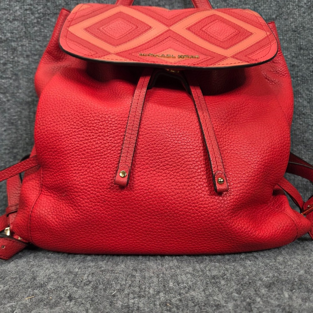 Michael Kors Riley Backpack Pebble Leather Dark‎ Sangria & Wallet Retail $498 - Picture 10 of 16